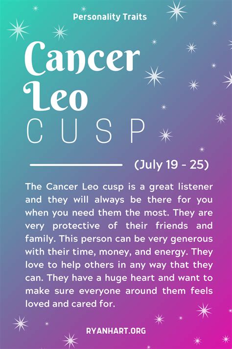 dating a cancer leo cusp woman